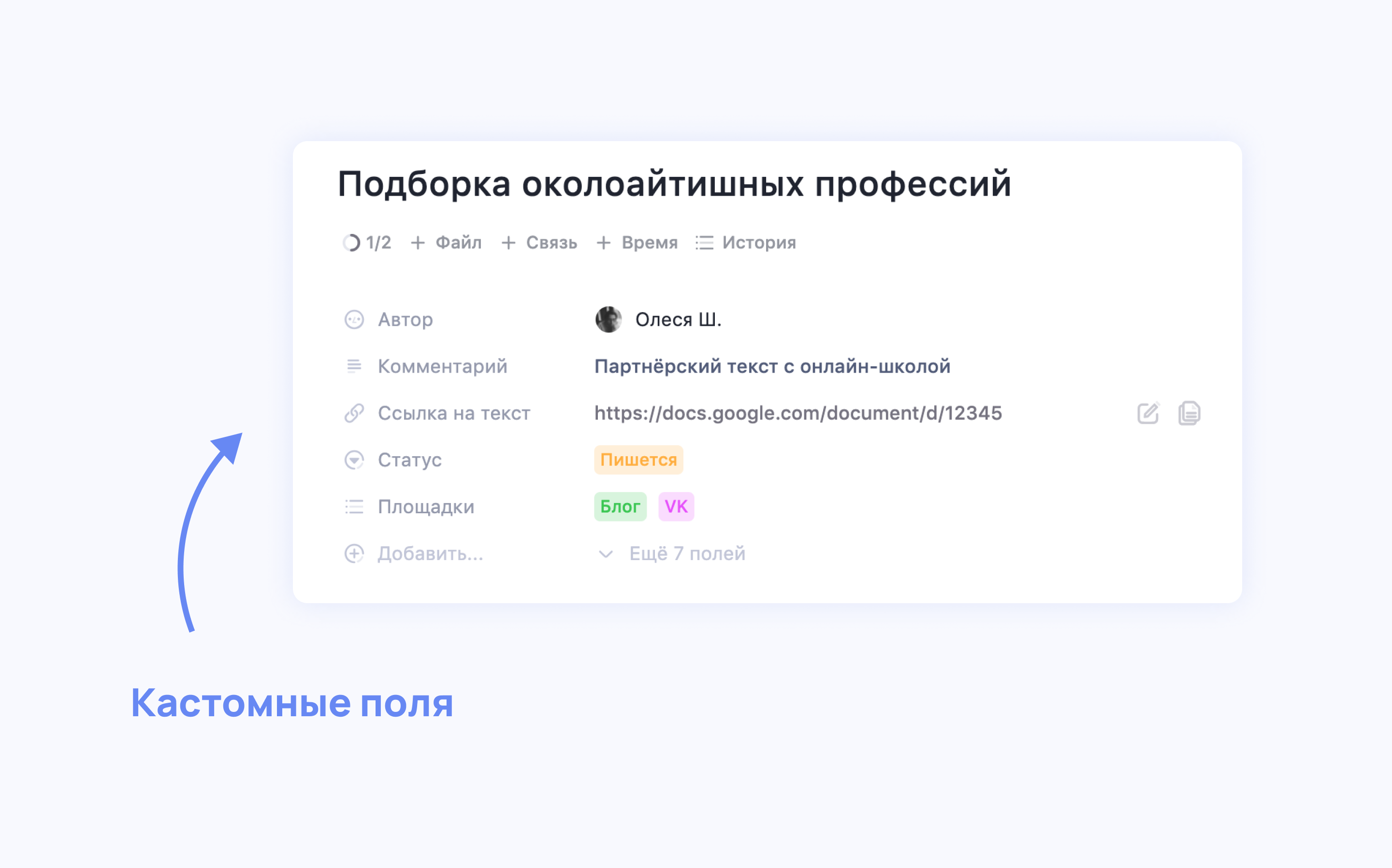 Что такое кастомные поля Что такое кастомные поля