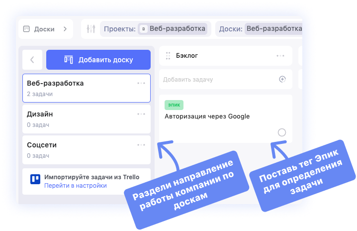 Организация бэклога Организация бэклога