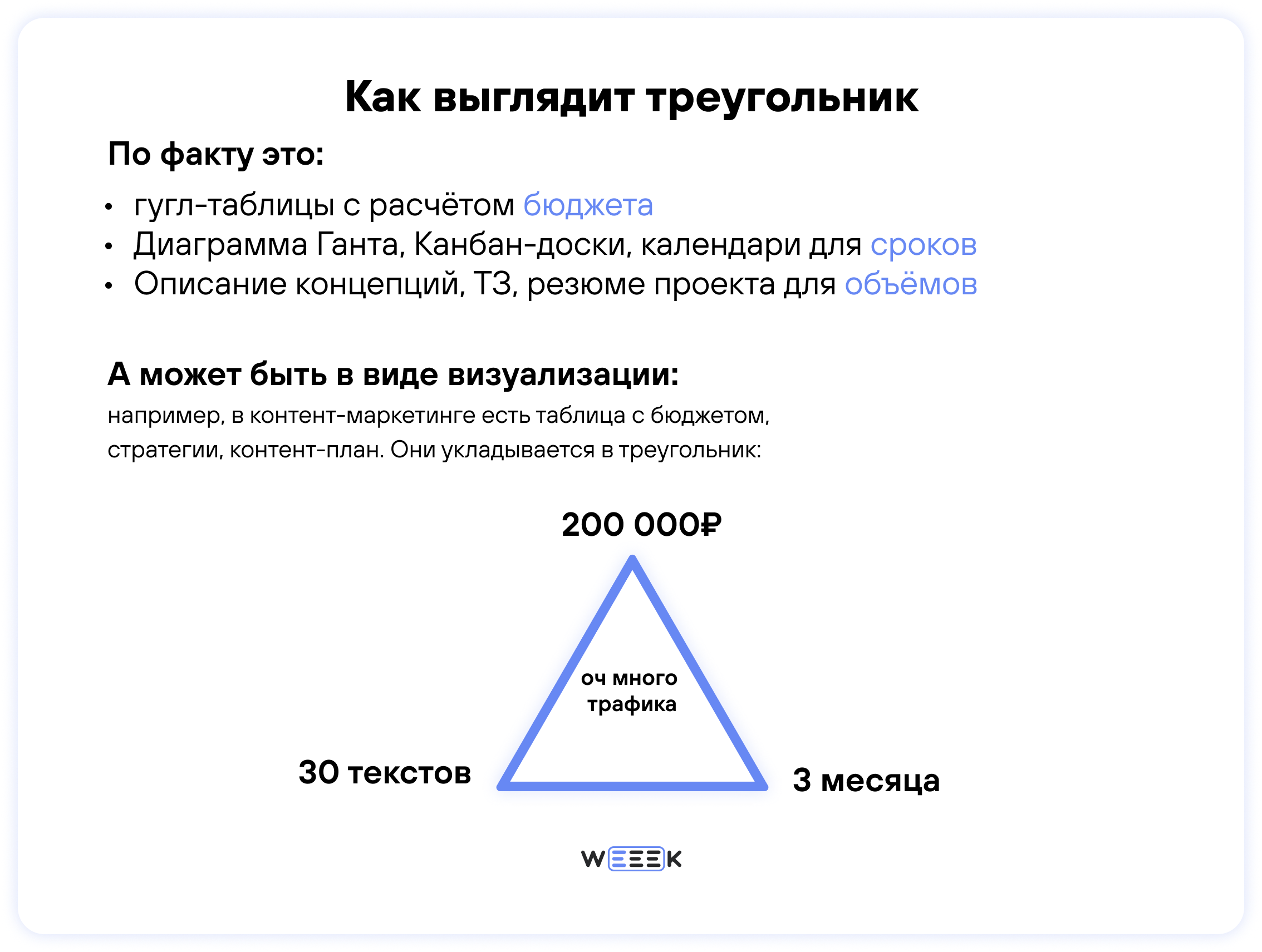 Как выглядит проектный треугольник Как выглядит проектный треугольник